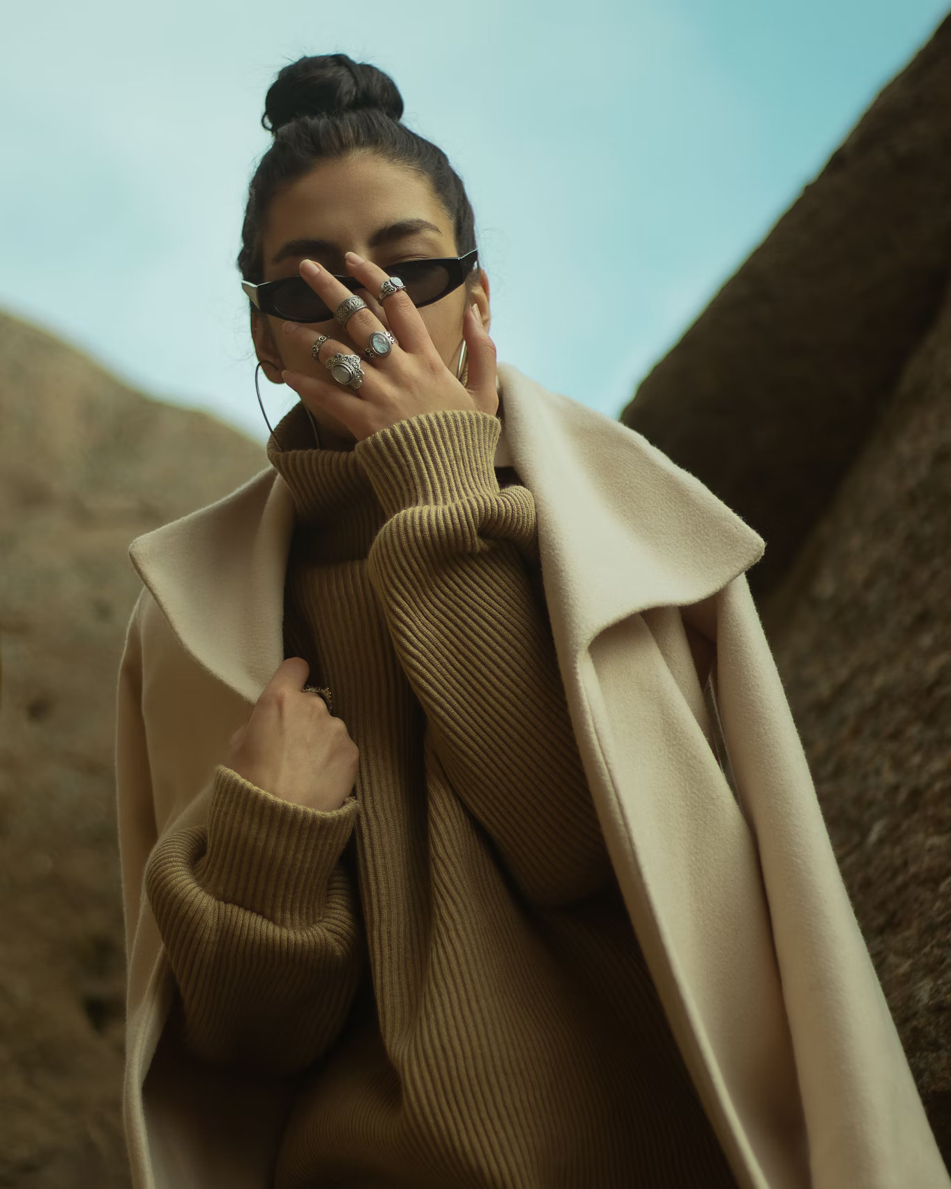 Oversized Knit & Coat